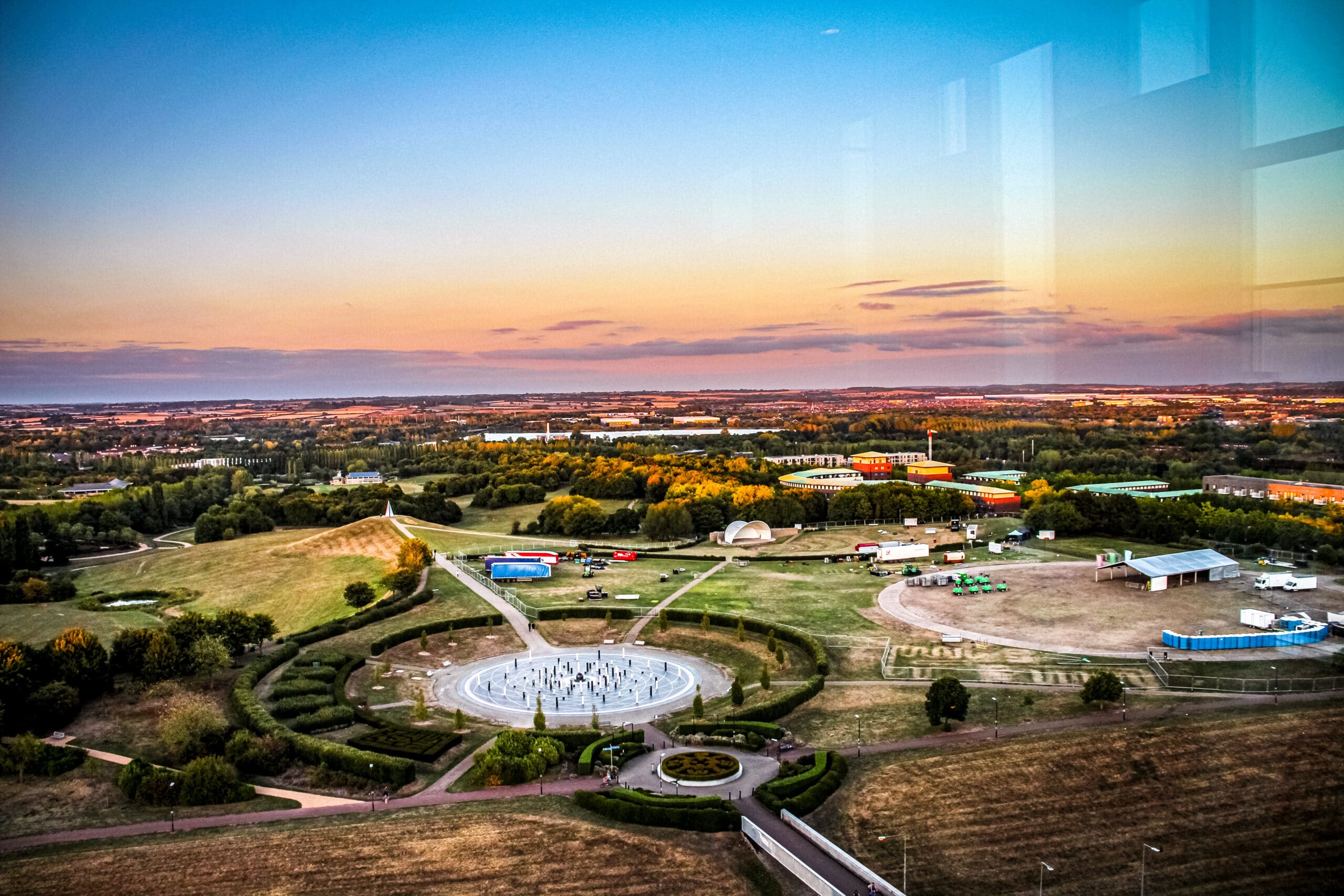 View of Campbell Park in Milton-Keynes